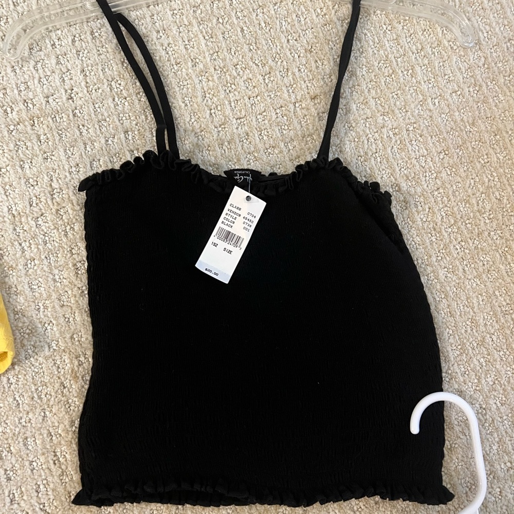 Black tank top